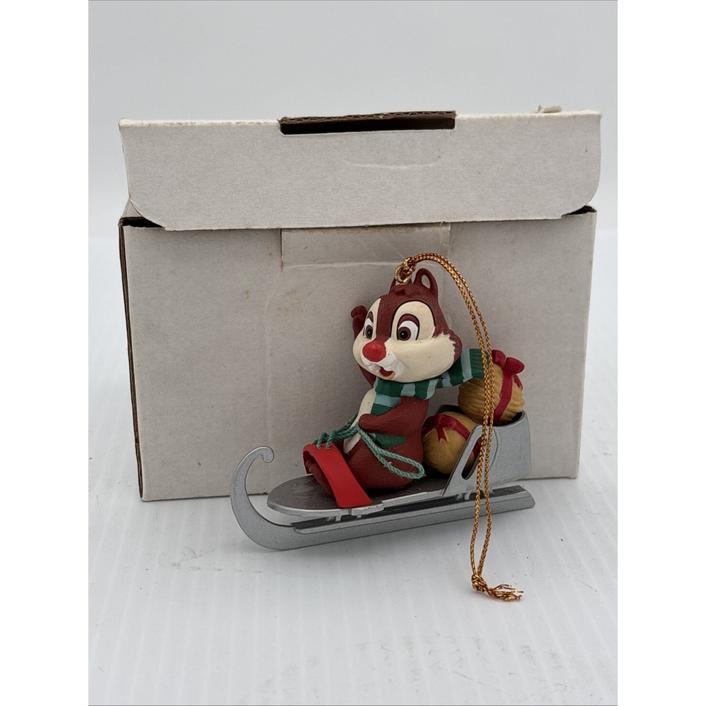 Vintage Disney Christmas Magic Ornament Dale 26231 121 W/ Original Box